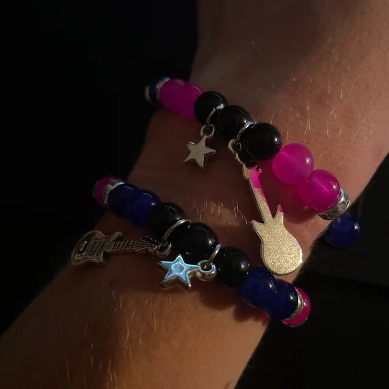 Fashion Couple Beads Bracelet Tv Girl Matching Bracelets Who Really Cares Album Inspired Bracelets Friends Jewelry Gift 2024 New
