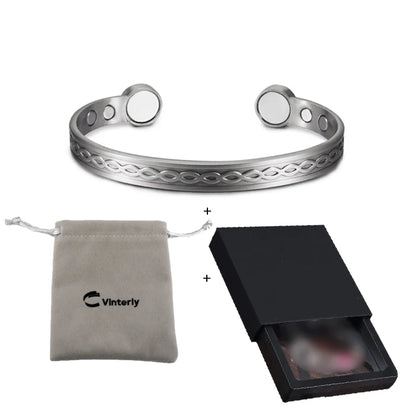 Infinite Love Pure Copper Bracelets Magnetic Cuff Adjustable Magnet Health Energy Bangles Arthritis Pain Relief Jewelry