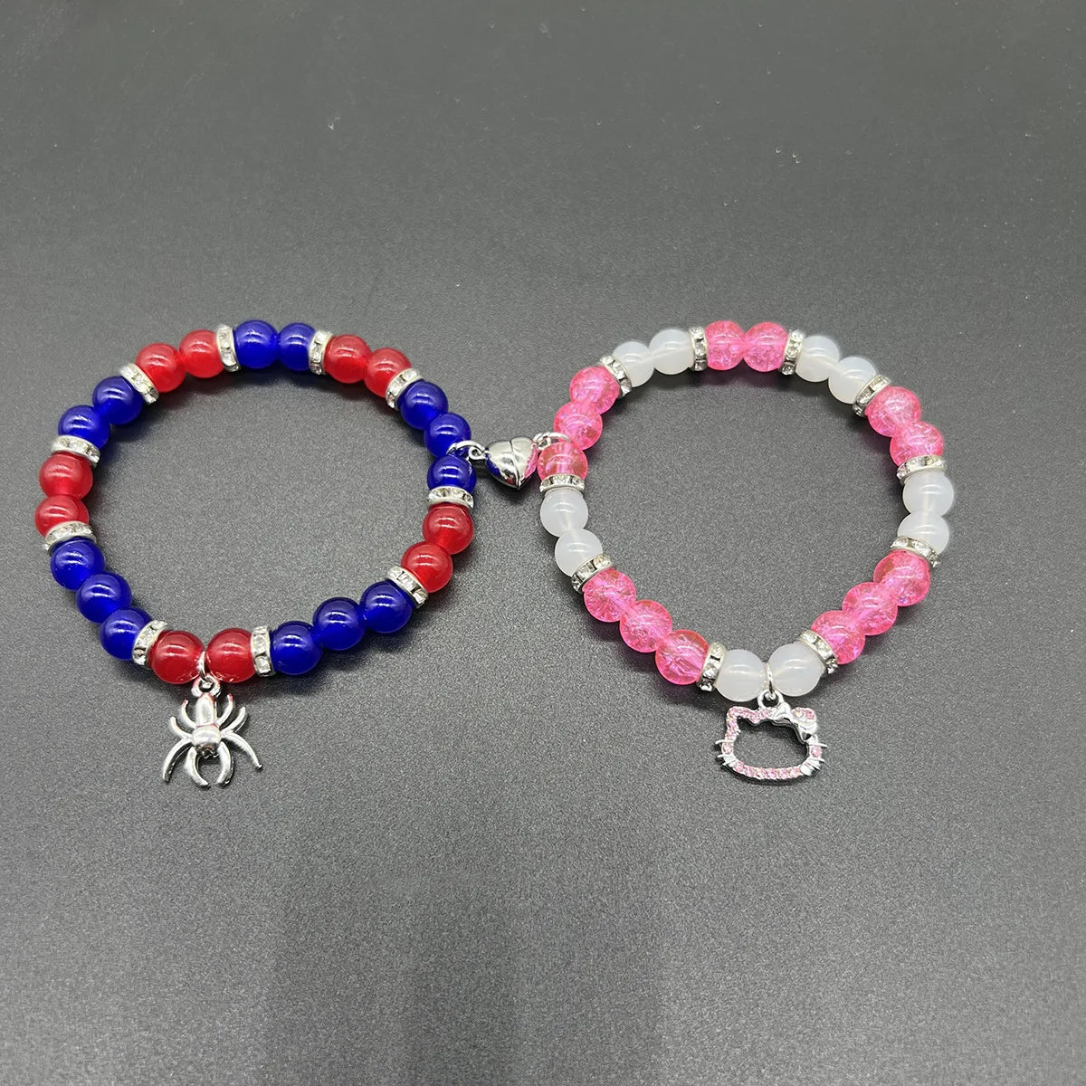 Halloween Bat Hello Cat Spider Friendship Bracelets Matching Bracelets Couple Best Friends Bff Spider Bracelet Jewelry for Women