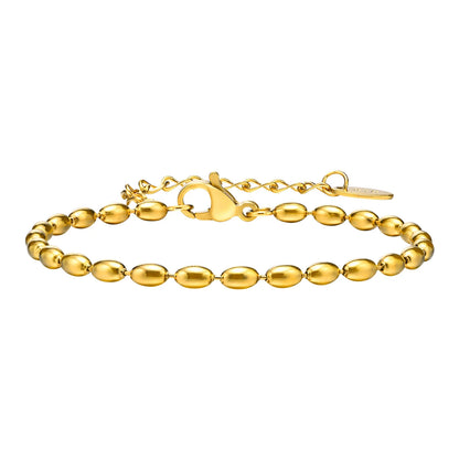 Gold Plated Textured Disc Chain Bracelet for Women, Diamond Cut Textured Boho Minimalist Bracelet Fashion Jewelry Gift ﻿