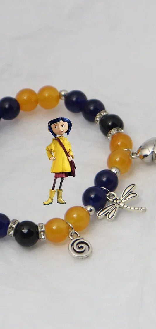 Handmade Coraline and Wybie Matching Bracelets