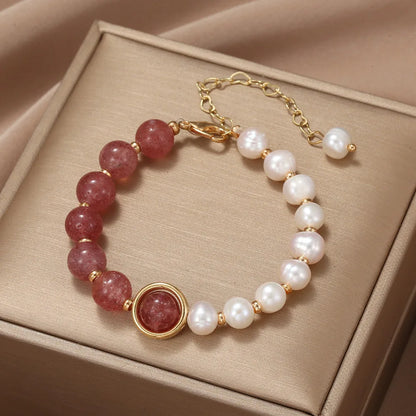 Women'S Hand Bracelets Pearl Bracelet Adjustable Korean Version Simple Elegant Personality Jewelry Trend Gifts
