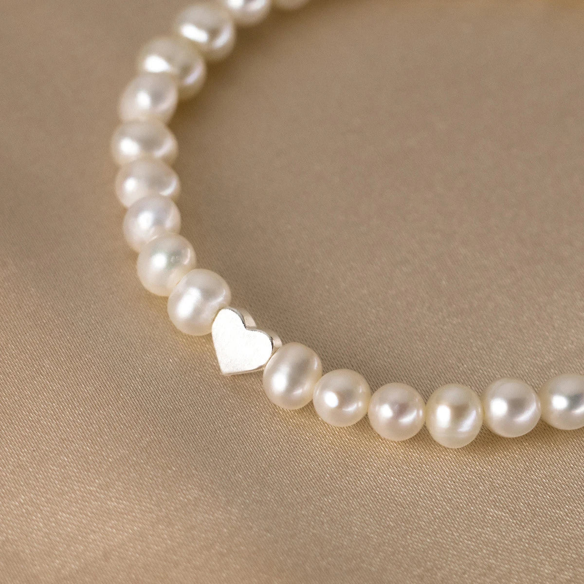 925 Sterling Silver Elegant Irregular Pearl Adjustable Bracelet Classic Heart Exquisite Bracelets for Women Jewelry Gifts