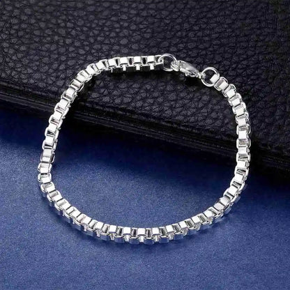 925 Sterling Silver Bracelet Heart High Quality Romance Chain for Woman Men Fashion Engagement Party Wedding Jewelry Gift