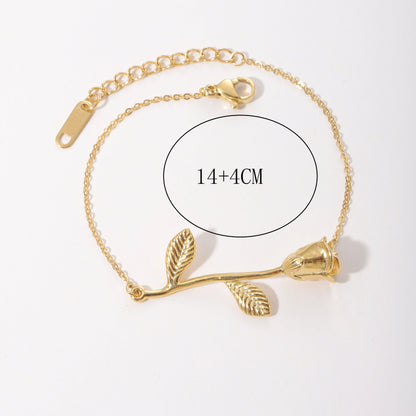 Popular Vintage Bracelet 18K Gold Plated Chain Stainless Steel Waterproof Handmade Disc round Bracelet for Women