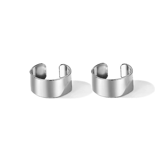 Punk Irregular Geometric Ear Cuff Earrings for Women Non-Piercing Metal Ear Clip Earring Fake Cartilage Fashion Jewelry Party