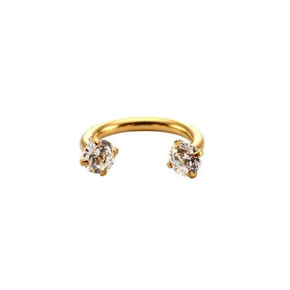 1PC Stainless Steel Crystal Hoop Ring Piercing Nose Ear Belly Rings Women Men Cartilage Helix Earrings Daith Piercing Jewelry