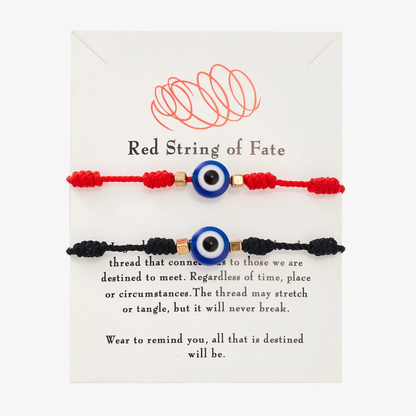 6Pcs/Set 7 Knots Lucky Friendship Bracelets for Woman Men Turkish Evil Eye Red Black Braided Bracelet Charm Adjustable Jewelry