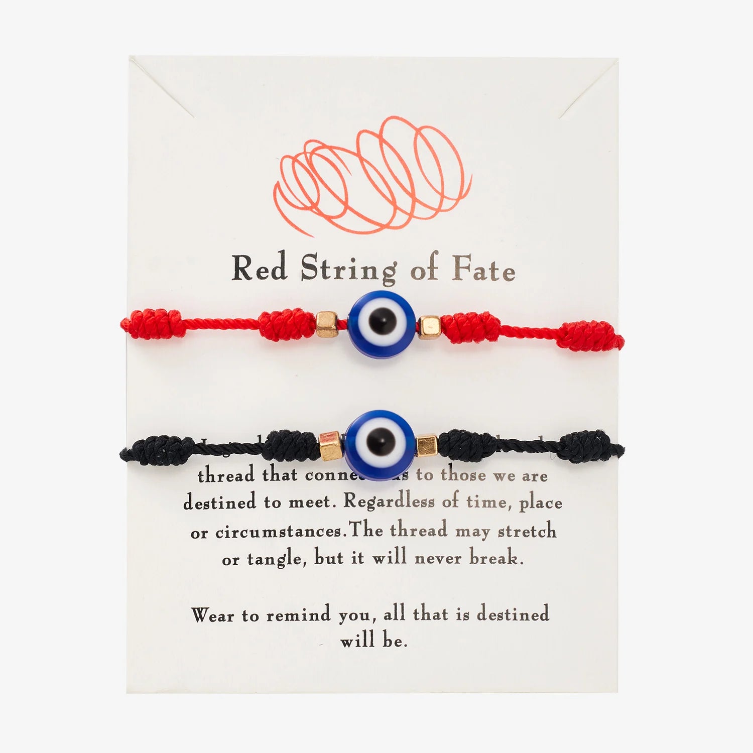 6Pcs/Set 7 Knots Lucky Friendship Bracelets for Woman Men Turkish Evil Eye Red Black Braided Bracelet Charm Adjustable Jewelry