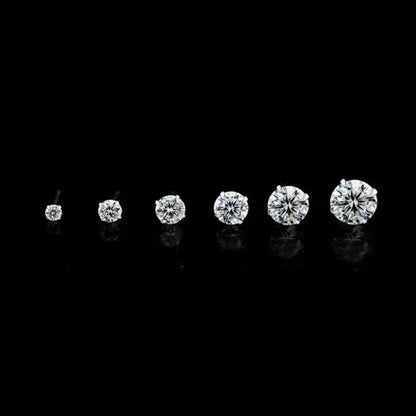 Butterfly Buckle Titanium Steel Stud Earrings 6 Pairs