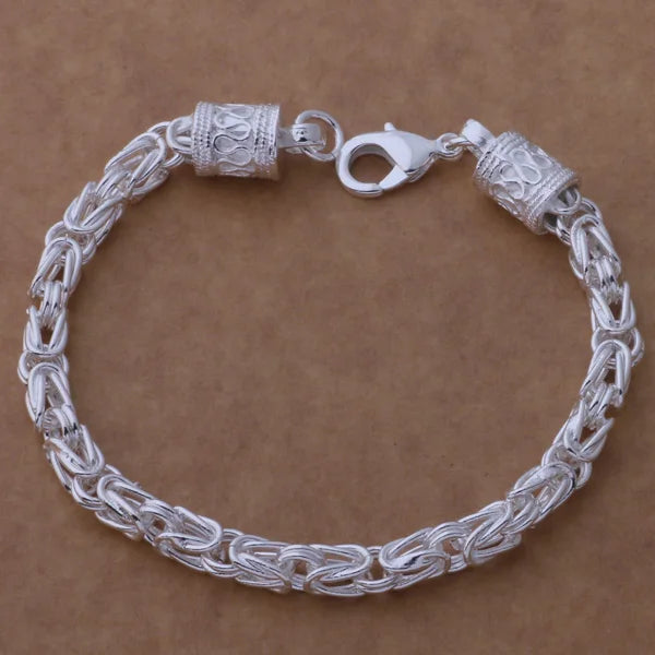 925 Sterling Silver Bracelet Heart High Quality Romance Chain for Woman Men Fashion Engagement Party Wedding Jewelry Gift