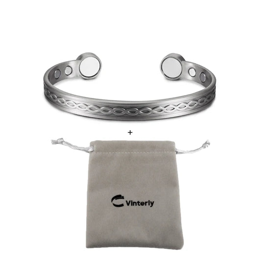 Infinite Love Pure Copper Bracelets Magnetic Cuff Adjustable Magnet Health Energy Bangles Arthritis Pain Relief Jewelry