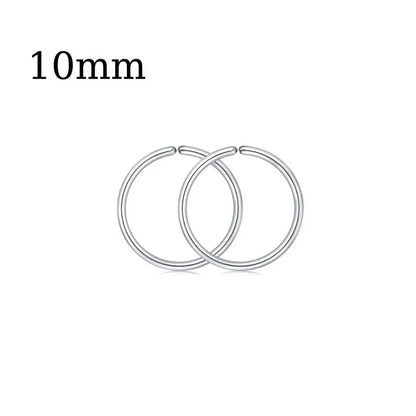 1 Pair Stainless Steel Small Tiny CZ Ball Flat Back Stud Earring Multiple Piercing Cartilage Hoop Earrings for Women Men
