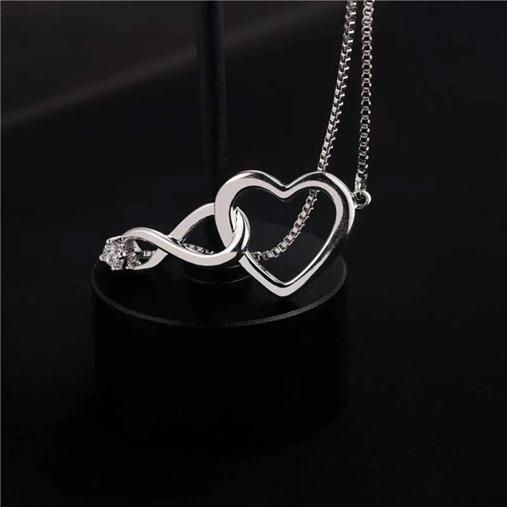 925 Sterling Silver Heart Artificial Crystal Bracelets for Women Luxury Designer Jewelry Accessories Holiday Gifts Stock in USA