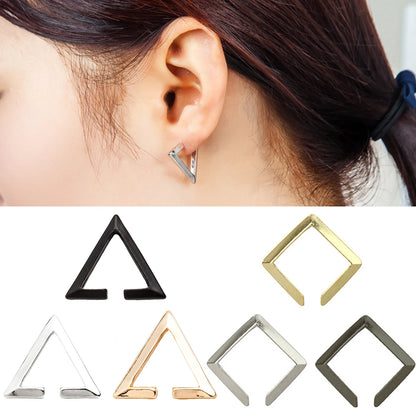 Girls Hollow Star Ear Cuff Earrings Studs Boho Vintage Fake Cartilage Earring Clip Earrings Women Earrings Punk Rock Earcuff