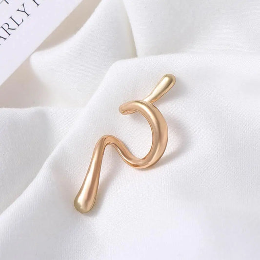 Chic Irregular Design Geometric Distortion Snake Ear Cuff Earrings Women without Piercing Earless Earcuff Ear Clip Jewelry Gift
