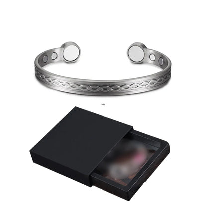 Infinite Love Pure Copper Bracelets Magnetic Cuff Adjustable Magnet Health Energy Bangles Arthritis Pain Relief Jewelry