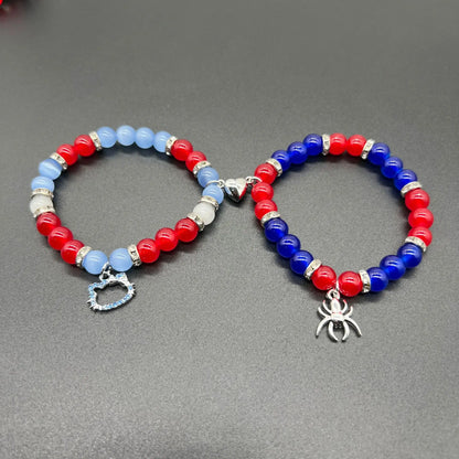 Halloween Bat Hello Cat Spider Friendship Bracelets Matching Bracelets Couple Best Friends Bff Spider Bracelet Jewelry for Women