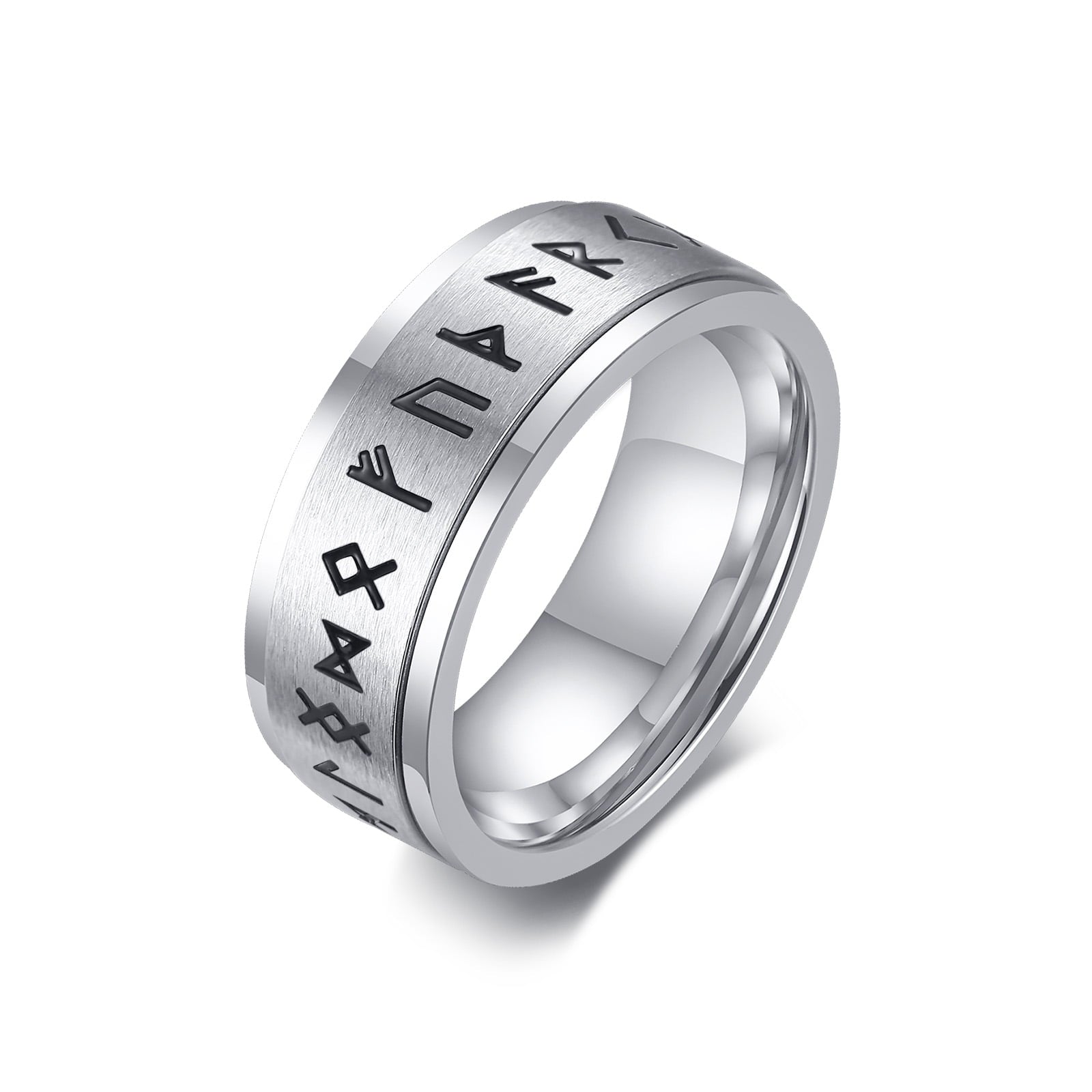 Men'S Anxiety Ring, Stainless Steel Viking Fidget Rings