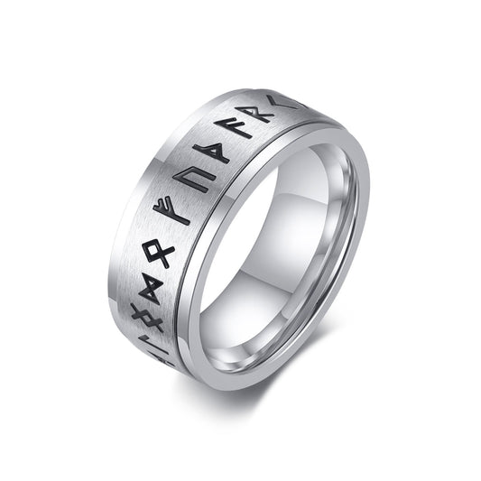 Men'S Anxiety Ring, Stainless Steel Viking Fidget Rings