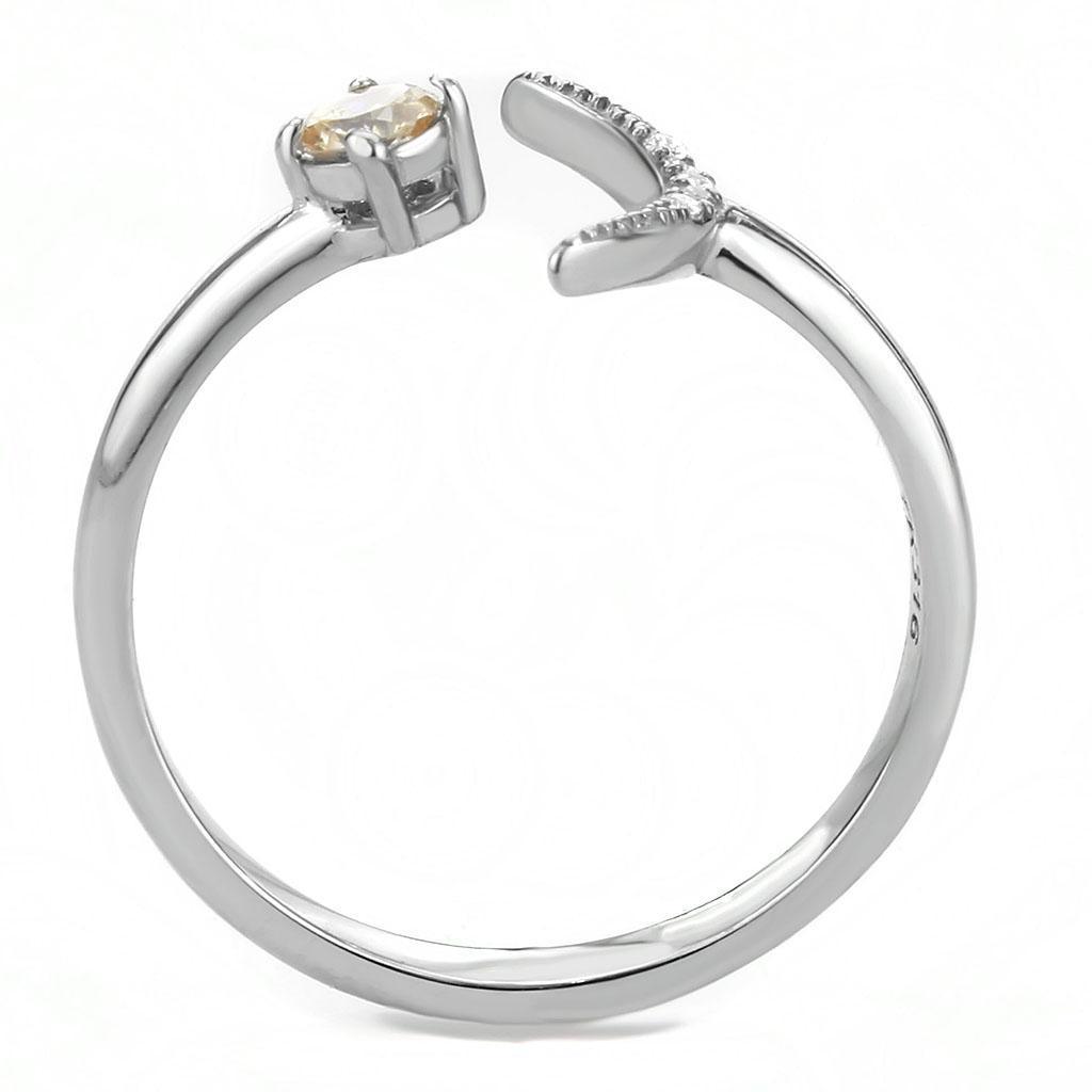 Womens Silver Rings High Polished 316L Stainless Steel Ring