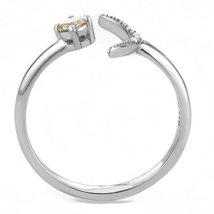 Womens Silver Rings High Polished 316L Stainless Steel Ring