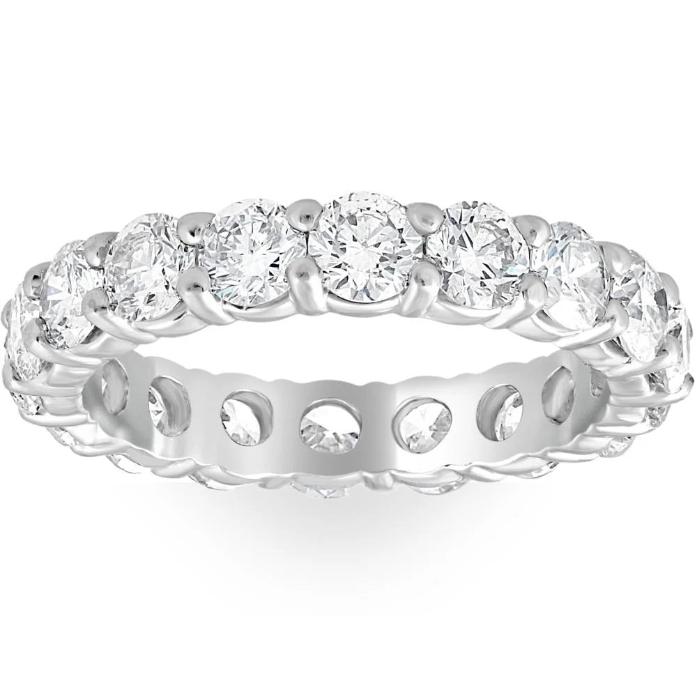 Pompeii 3Ct Real Diamond Eternity Anniversary Wedding Ring (G/H,SI)