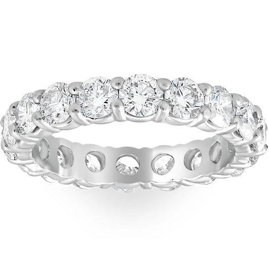 Pompeii 3Ct Real Diamond Eternity Anniversary Wedding Ring (G/H,SI)