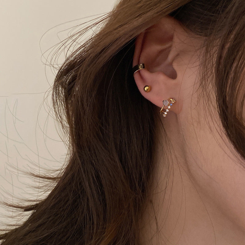 Ladies Vintage Opal Earrings