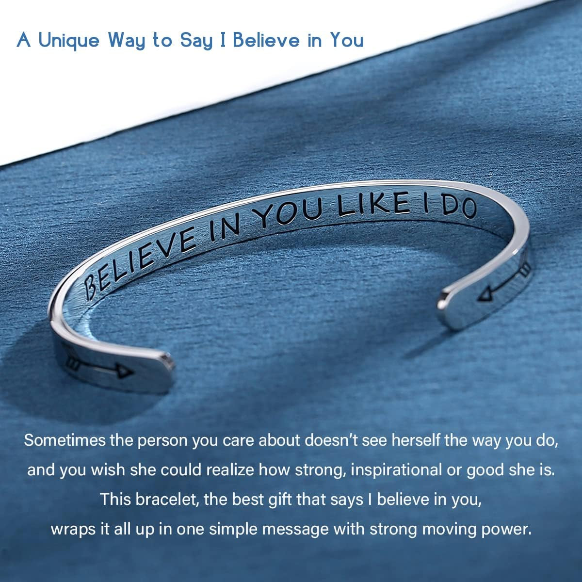 Personal Bracelets for Teens/Women-Inspirational Jewelry Gifts (Various Designs) for Daughter/Sister/Mom/Friends-Adjustable Bracelet in a Pretty Gift Box