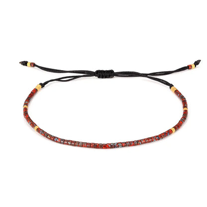 Handmade New Friendship Bracelets Thin Rope Miyuki Beaded Bracelets for Women Men Fashion Charm Jewelry