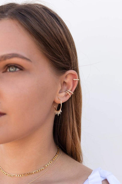 925 Sterling Silver Huggie Hoop Earrings for Women Girls-Tiny Small Cartilage Hoop Earring