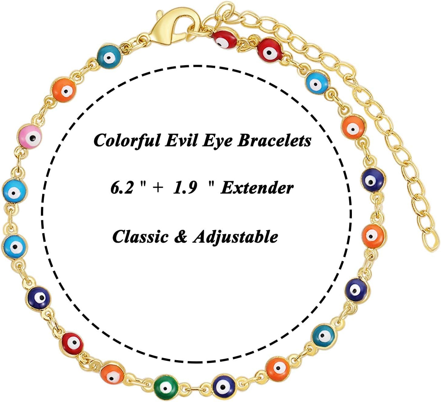 Evil Eye Bracelets Evil Eye Anklet Bracelet for Women Men Rakhi Bracelet Black Thread for Evil Eye Red Protection Bracelet Mal De Ojo Bracelets Women Gifts for Christmas