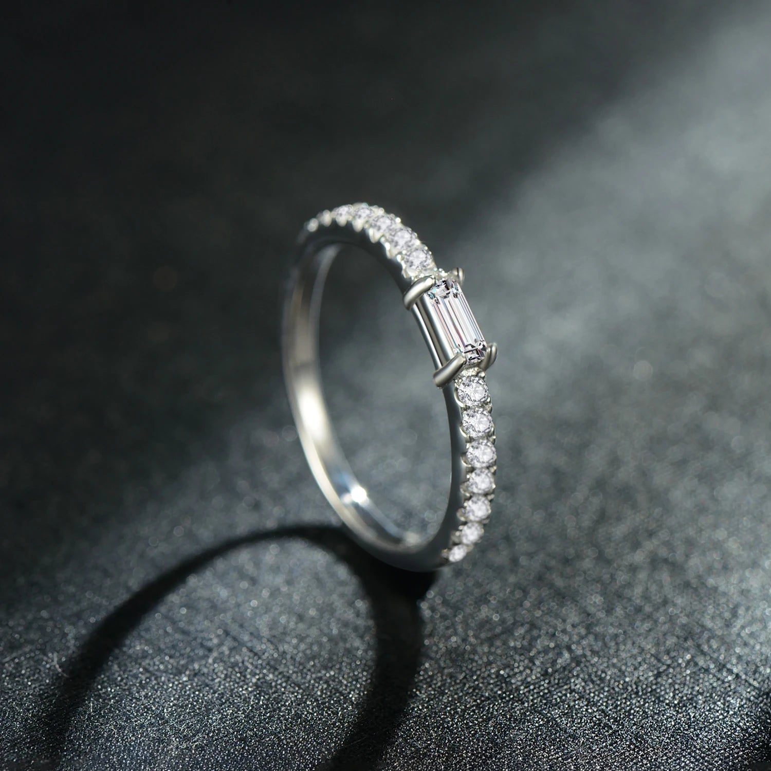 Top Quality 100% Real 925 Sterling Silver Classic Charm AAAAA Zirconia Wedding Finger Rings for Women Fine Jewelry Anel