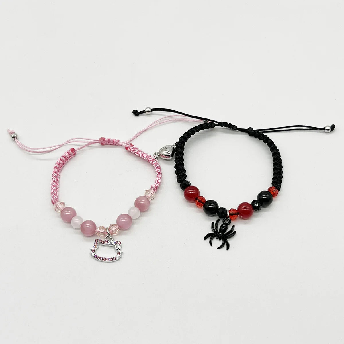 2024 New Bat Spider Friendship Bracelets Best Friend Bff Halloween Christmas Matching Rope Chain Bracelets Couples Family Sister