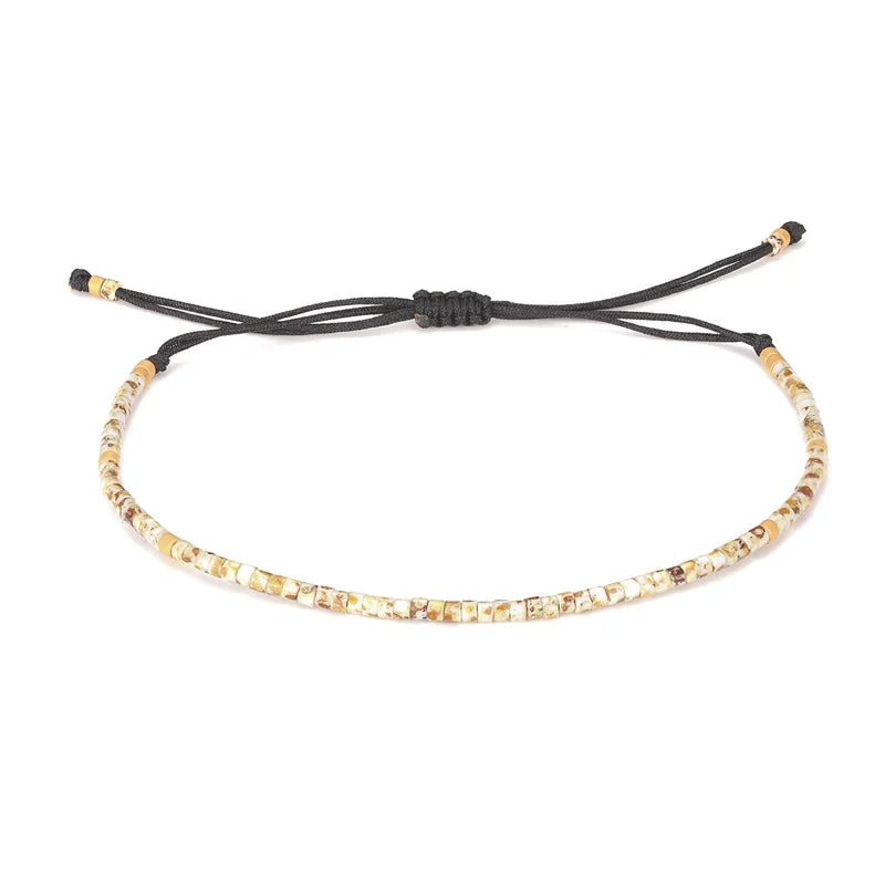 Handmade New Friendship Bracelets Thin Rope Miyuki Beaded Bracelets for Women Men Fashion Charm Jewelry