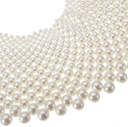 Bib Collar Necklace Chunky Ccb/Crystal/Pearl Resin Beads Chain Choker Statement Necklace Womens Fashion Jewelry Necklace