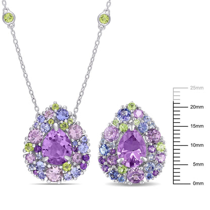 Women'S Amethyst Sterling Silver Earrings
