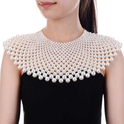 Bib Collar Necklace Chunky Ccb/Crystal/Pearl Resin Beads Chain Choker Statement Necklace Womens Fashion Jewelry Necklace