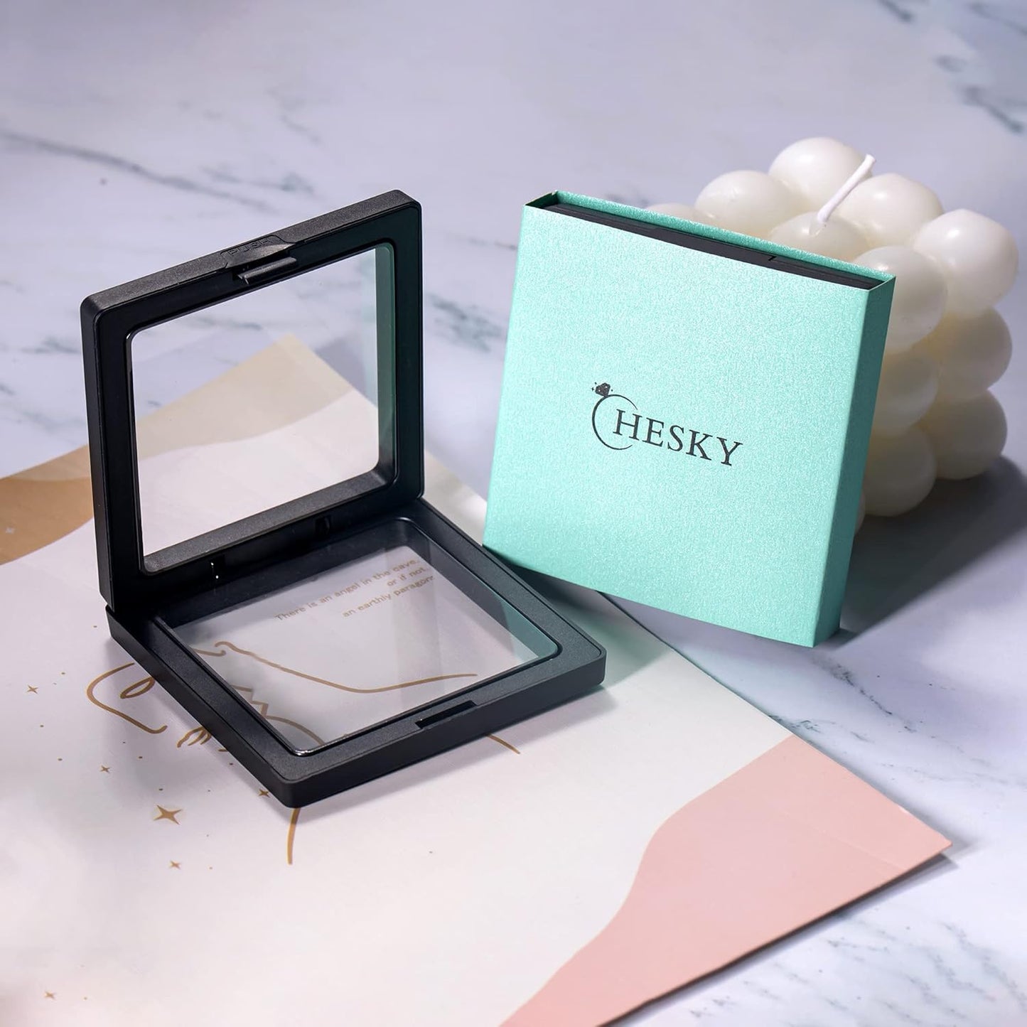 Dainty Gold Necklace for Women, Trendy 14K Gold Plated/Sterling Silver Satellite Choker Necklace Thin Beaded Layered Choker Necklaces Discs Paperclip Chain Necklaces Womens Simple Jewelry Gift