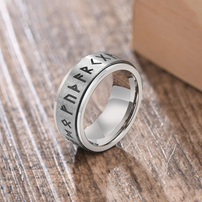 Men'S Anxiety Ring, Stainless Steel Viking Fidget Rings