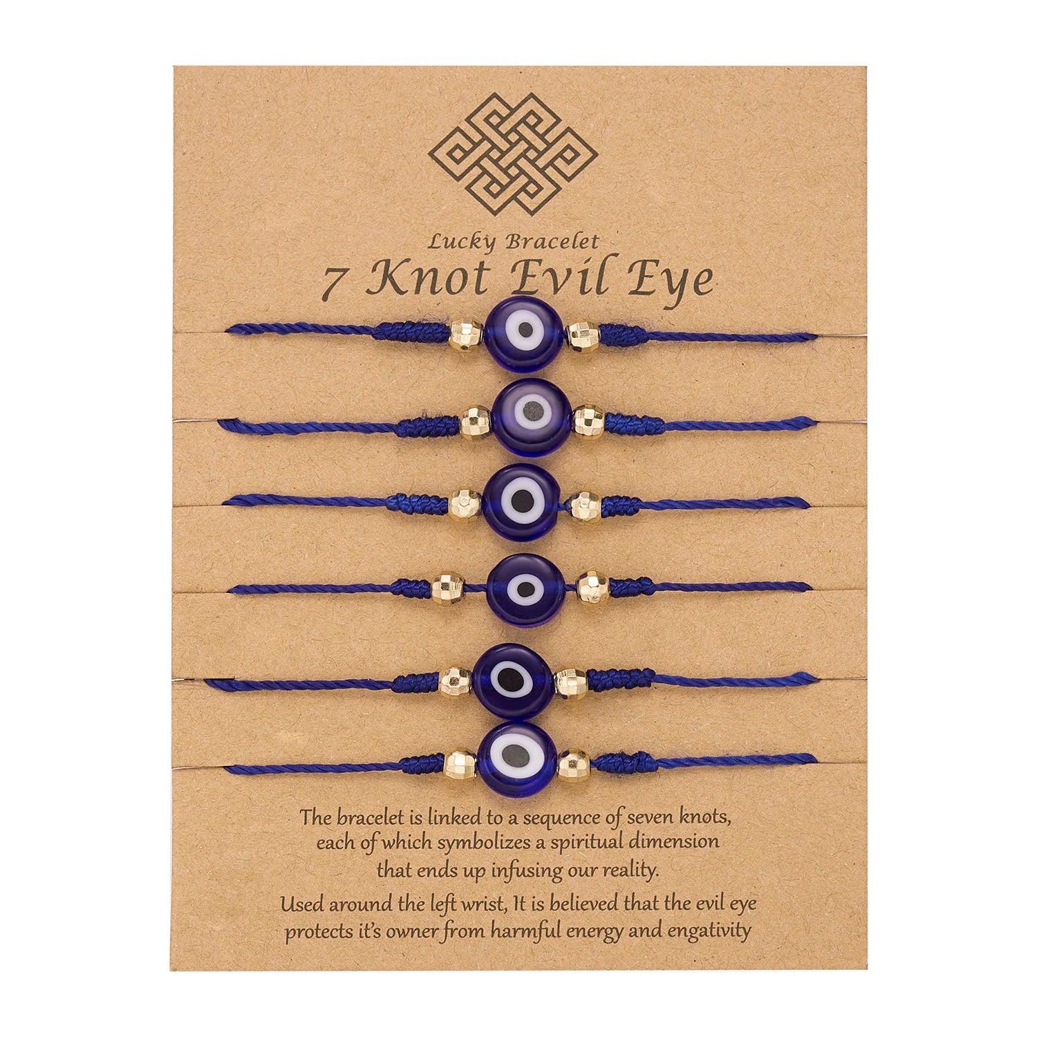 6Pcs/Set Handmade Turkish Lucky Evil Eye Bracelets for Women Men Blue Eyes Braided Red Rope Lucky Bracelet Friendship Jewelry