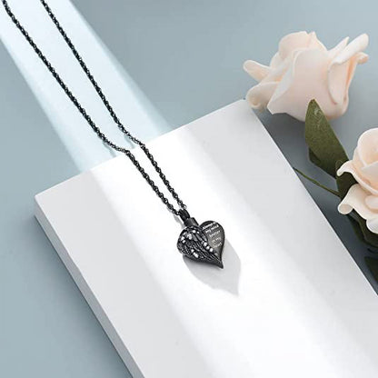 Pendant Black Necklaces, Stainless Steel, 0.83”L*1.1”H Inch, 14.7G