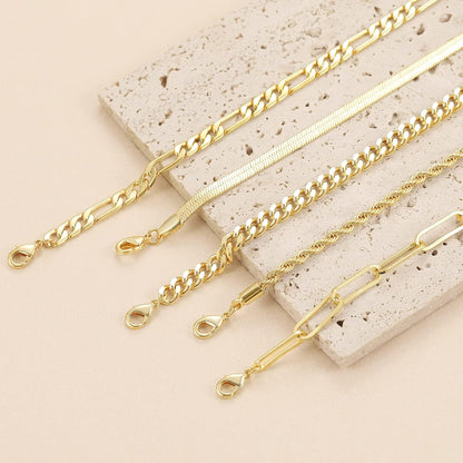 DEARMAY Gold Bracelets for Women Waterproof, 14K Real Gold Jewelry Sets for Wome