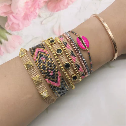 Bracelets Miyuki Beading Loom Jewelry Bohemian Colorful Beaded Jewellery Friendship Pulsera Femme Braided Women Bracelet