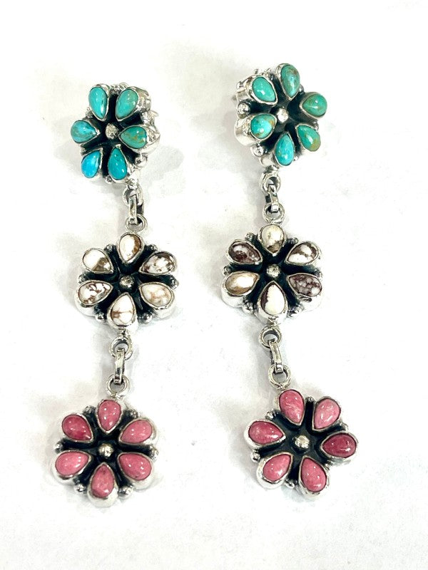 Handmade Sterling Silver, Turquoise & Multi Stone