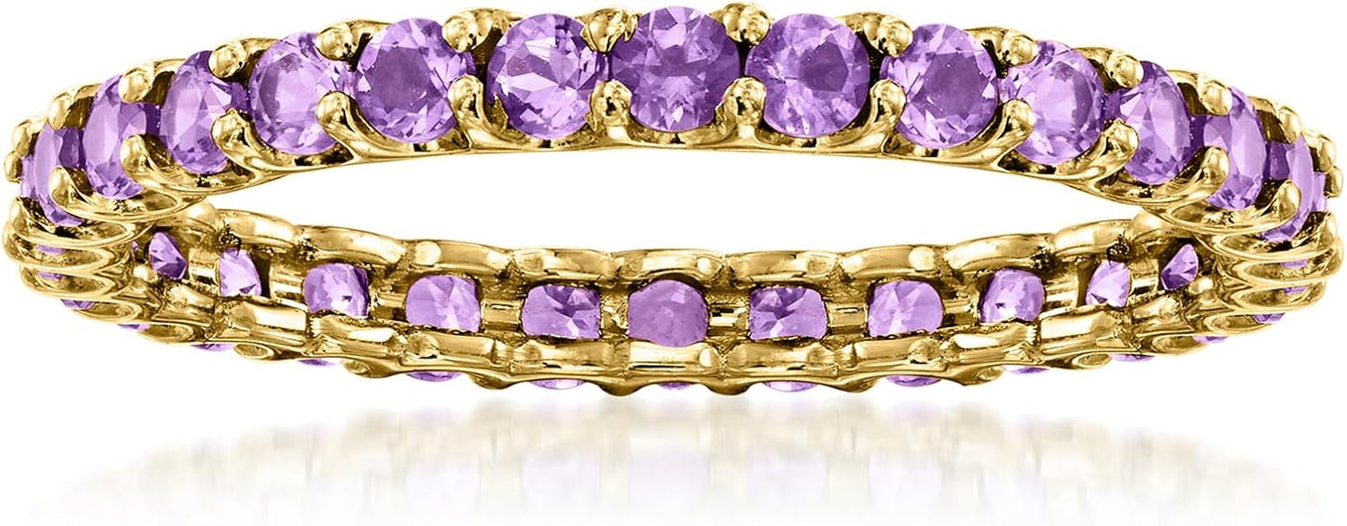 Eternity Gemstone Band in 14Kt Yellow Gold