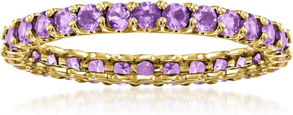 Eternity Gemstone Band in 14Kt Yellow Gold