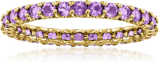 Eternity Gemstone Band in 14Kt Yellow Gold