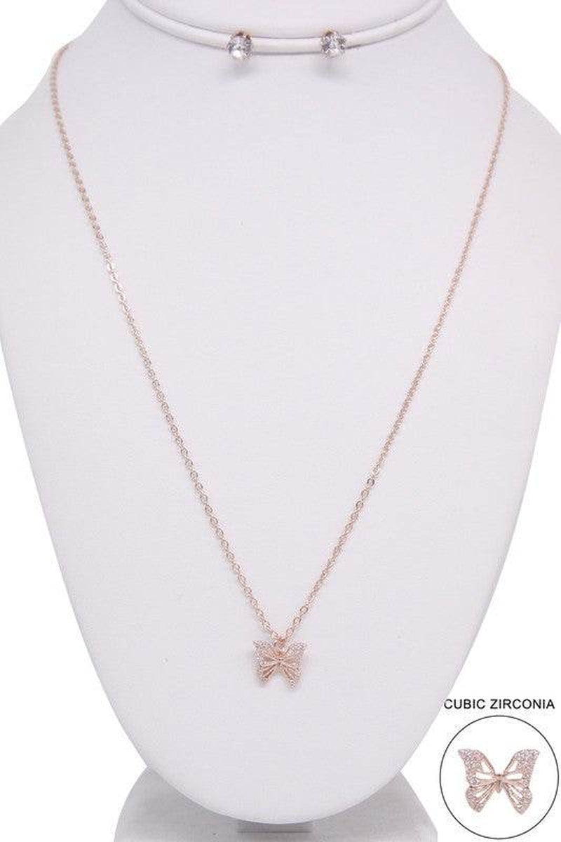 BUTTERFLY PENDANT NECKLACE